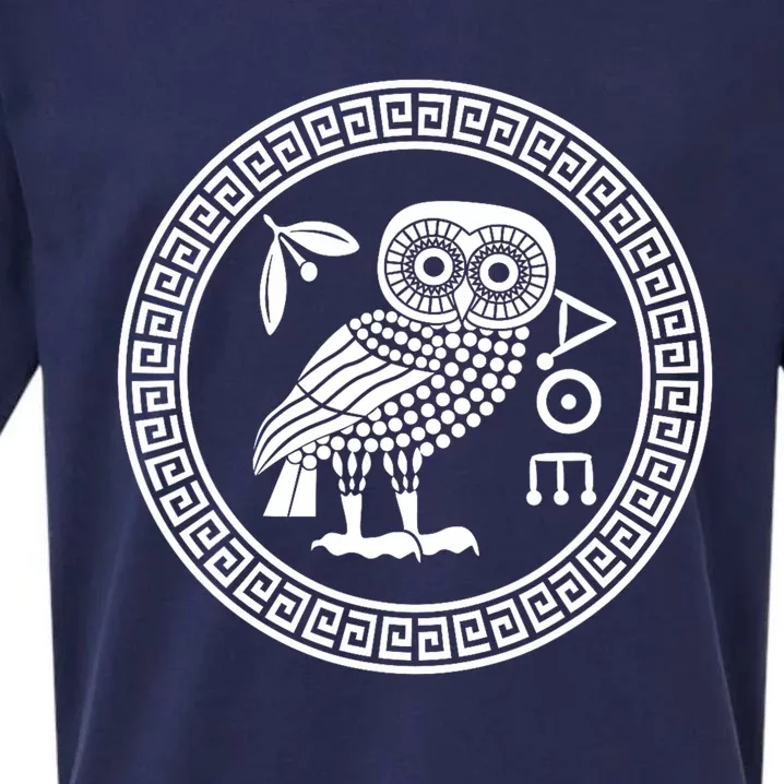 Owl Of Athena Ancient Greek Mythology Is AthenaS Owl Greece Sueded Cloud Jersey T-Shirt