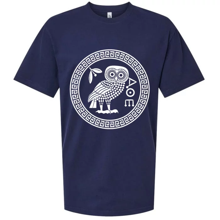 Owl Of Athena Ancient Greek Mythology Is AthenaS Owl Greece Sueded Cloud Jersey T-Shirt