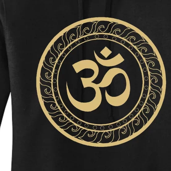 Om Ohm Aum Symbol Spiritual Yoga Women's Pullover Hoodie