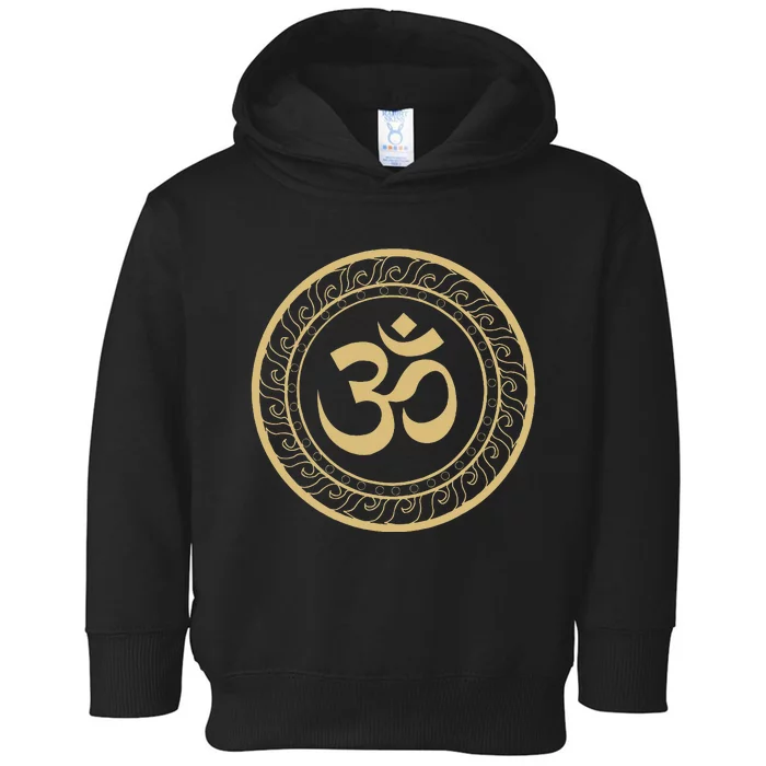 Om Ohm Aum Symbol Spiritual Yoga Toddler Hoodie