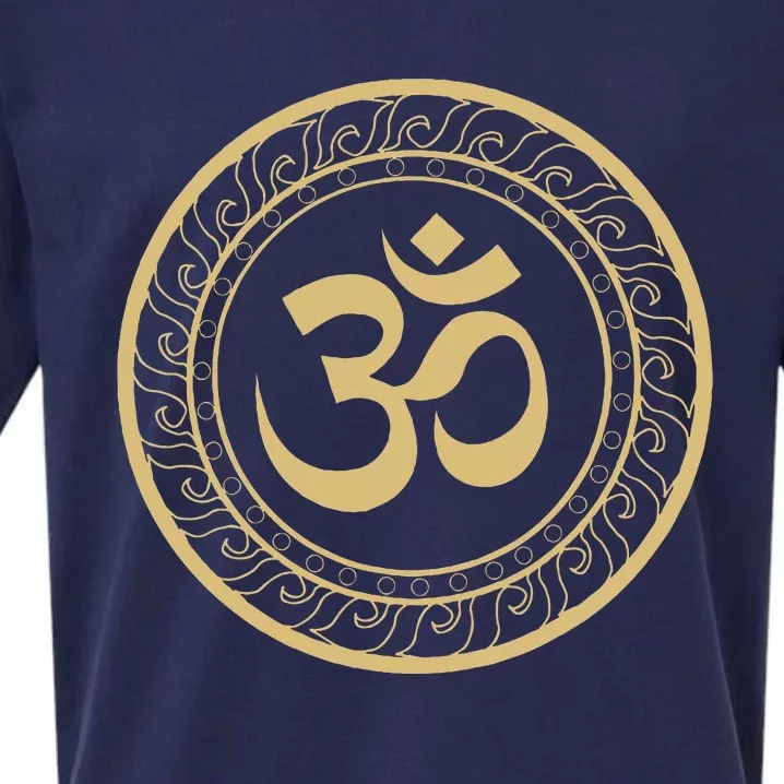 Om Ohm Aum Symbol Spiritual Yoga Sueded Cloud Jersey T-Shirt