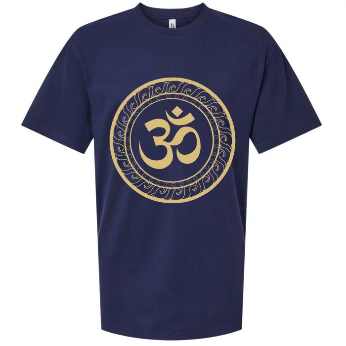 Om Ohm Aum Symbol Spiritual Yoga Sueded Cloud Jersey T-Shirt