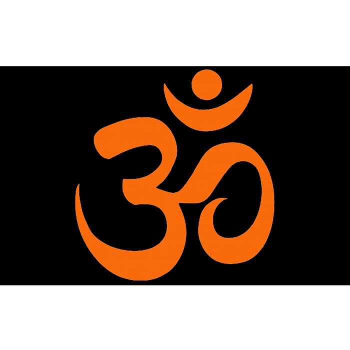 Om Omkar Aum Symbol Orange Graphic Spiritual Yoga Meditation Bumper Sticker