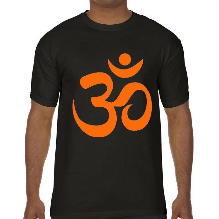 Om Omkar Aum Symbol Orange Graphic Spiritual Yoga Meditation Comfort Colors T-Shirt