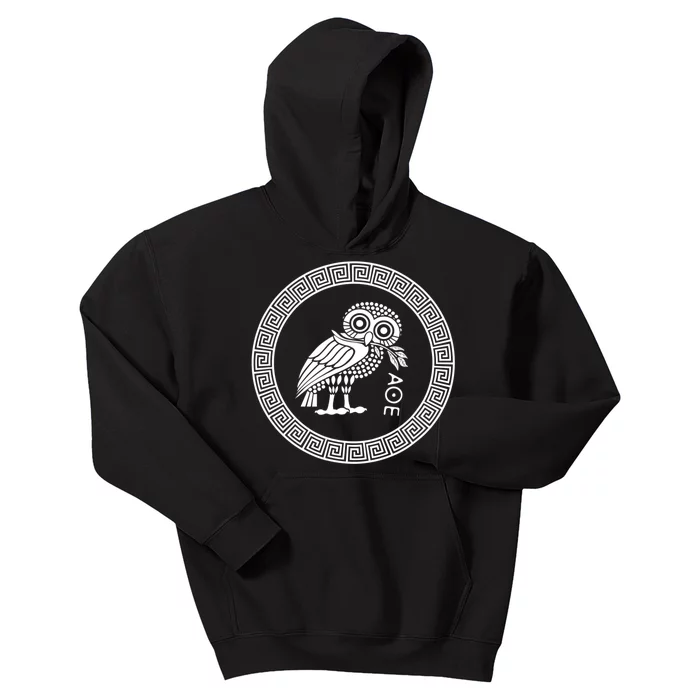 Owl Of Athena Kids Hoodie