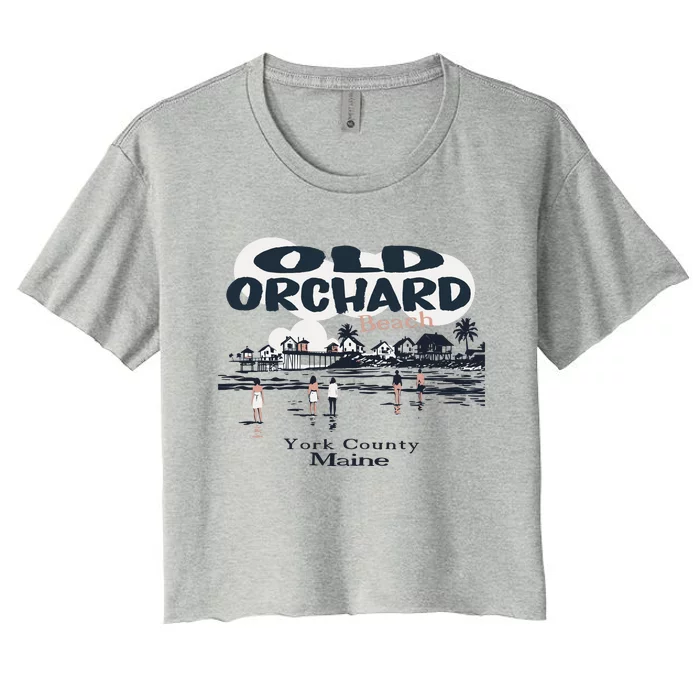 Old Orchard Beach Maine Women's Crop Top Tee