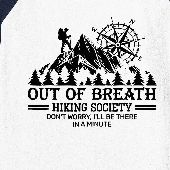 Out Of Breath Hiking Society Baseball Sleeve Shirt