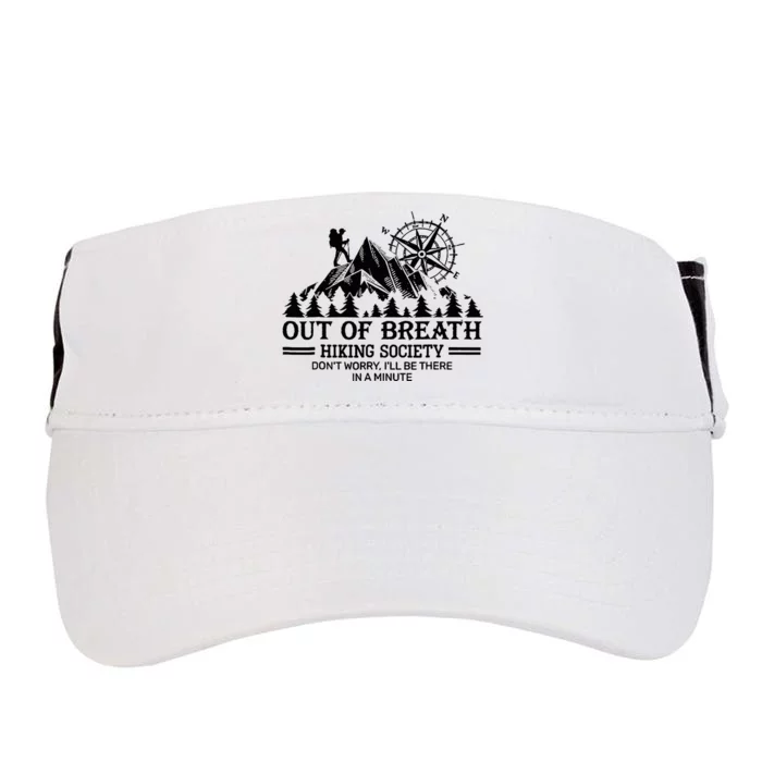 Out Of Breath Hiking Society Adult Drive Performance Visor