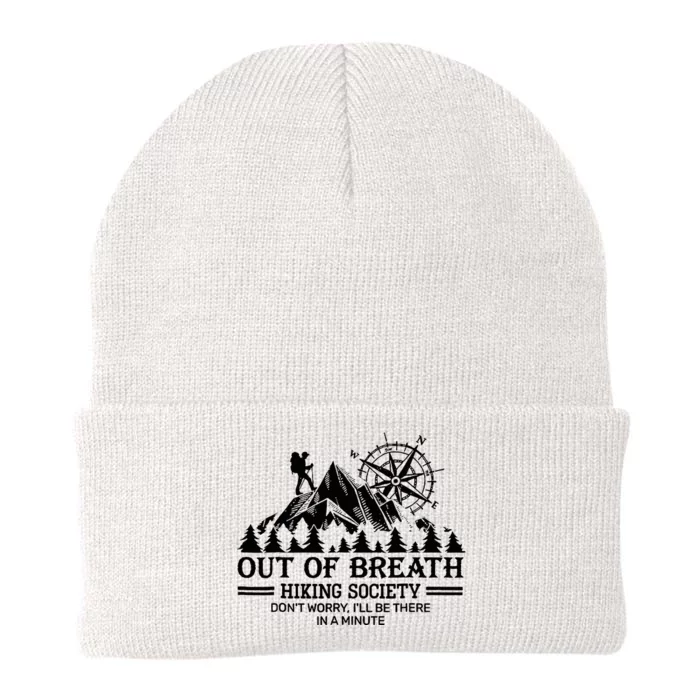 Out Of Breath Hiking Society Knit Cap Winter Beanie