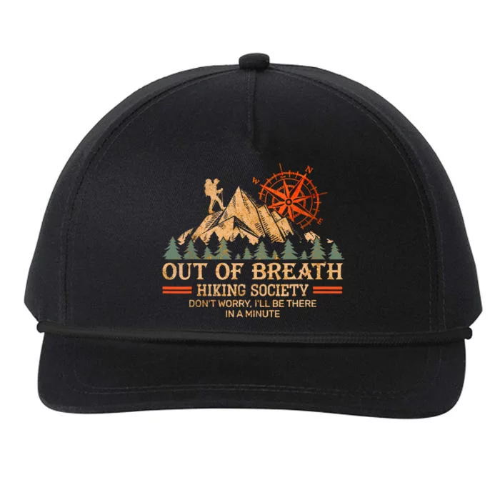 Out Of Breath Hiking Society Snapback Five-Panel Rope Hat