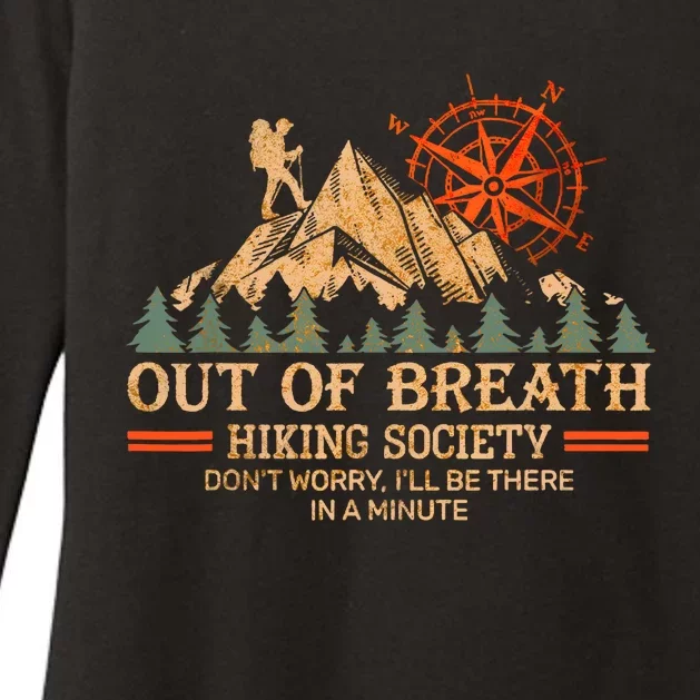 Out Of Breath Hiking Society Womens CVC Long Sleeve Shirt