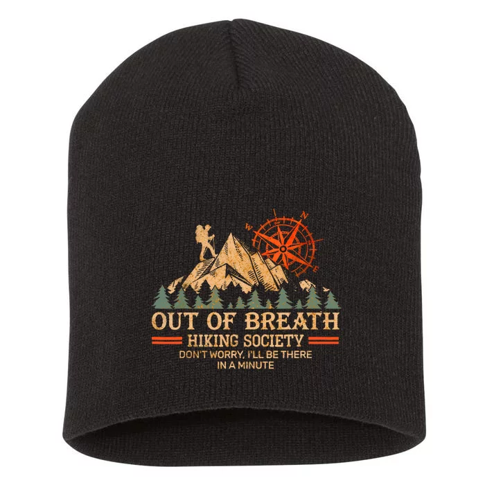 Out Of Breath Hiking Society Short Acrylic Beanie