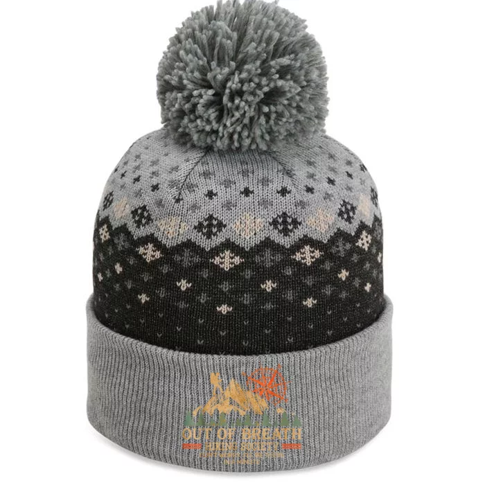 Out Of Breath Hiking Society The Baniff Cuffed Pom Beanie