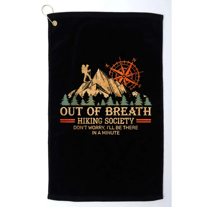 Out Of Breath Hiking Society Platinum Collection Golf Towel