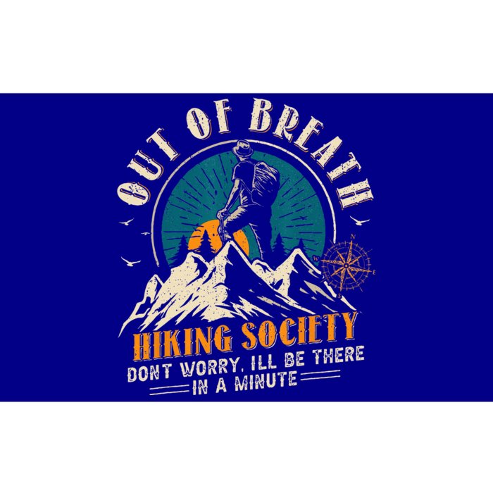 Out Of Breath Hiking Society Bumper Sticker