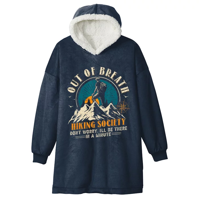 Out Of Breath Hiking Society Hooded Wearable Blanket