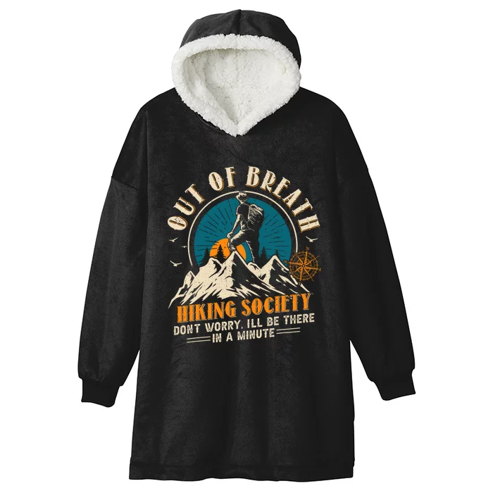 Out Of Breath Hiking Society Hooded Wearable Blanket