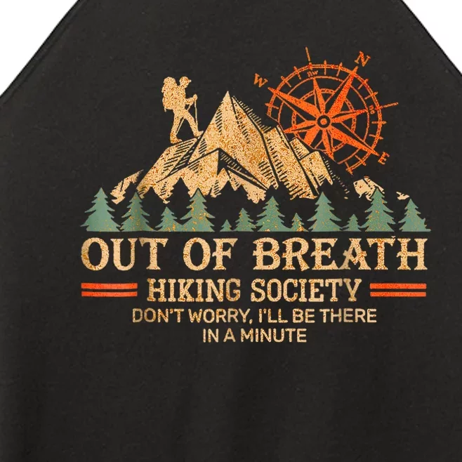 Out Of Breath Hiking Society Ill Be There In A Minute Women’s Perfect Tri Rocker Tank