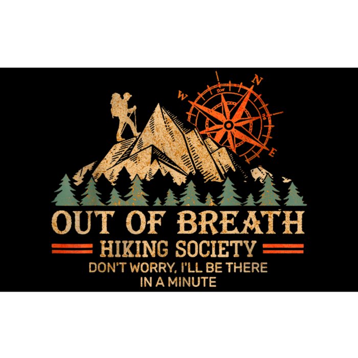 Out Of Breath Hiking Society Bumper Sticker