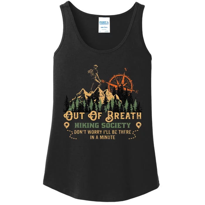 Out Of Breath Hiking Society Ladies Essential Tank