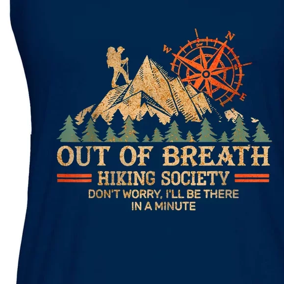 Out Of Breath Hiking Society Ladies Essential Flowy Tank