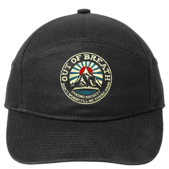 Out Of Breath Hiking Society 7-Panel Snapback Hat