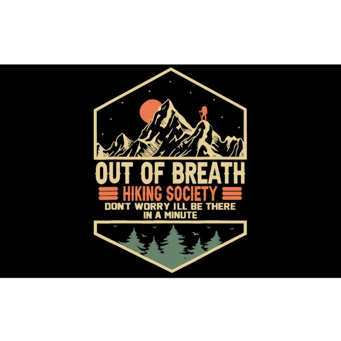 Out Of Breath Hiking Society Bumper Sticker