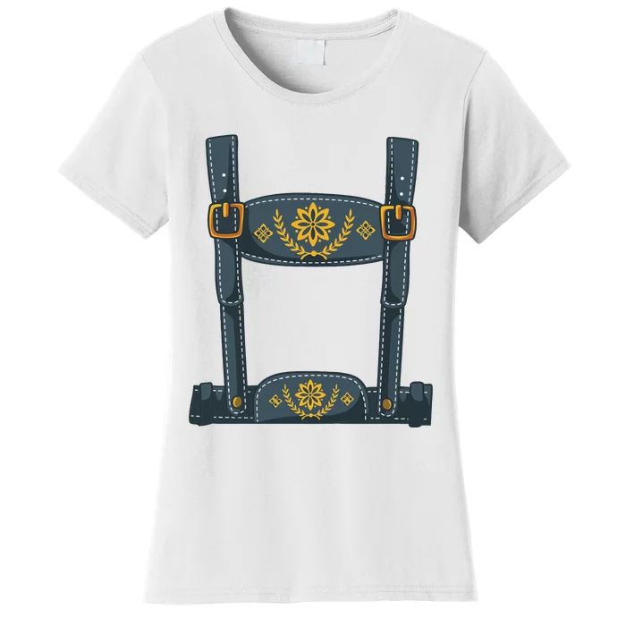 Oktoberfest Outfit Boy Lederhosen Costume Women's T-Shirt