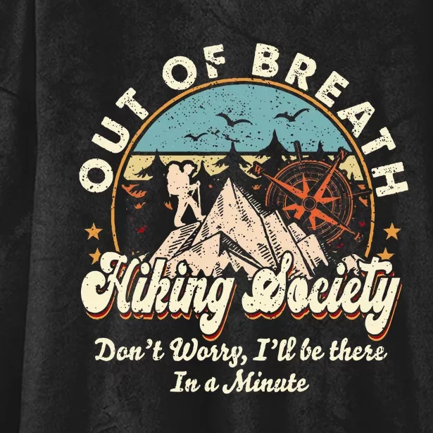 Out Of Breath Hiking Society Hooded Wearable Blanket