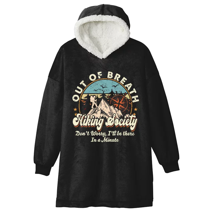 Out Of Breath Hiking Society Hooded Wearable Blanket