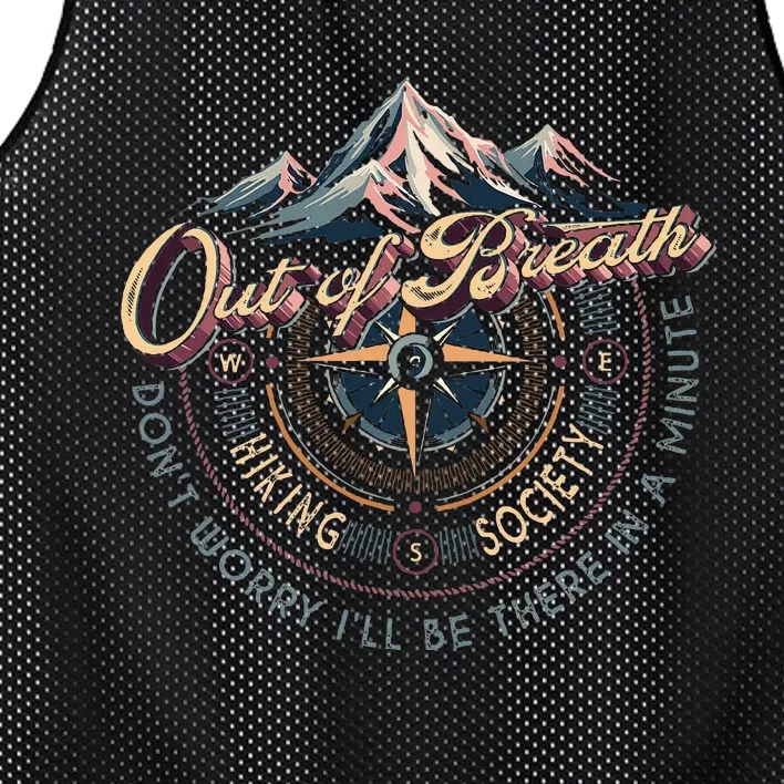 Out Of Breath Hiking Society ILl Be There Mesh Reversible Basketball Jersey Tank