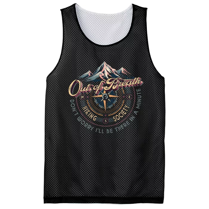 Out Of Breath Hiking Society ILl Be There Mesh Reversible Basketball Jersey Tank