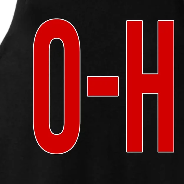 Oh Ohio Logo Ladies Tri-Blend Wicking Tank