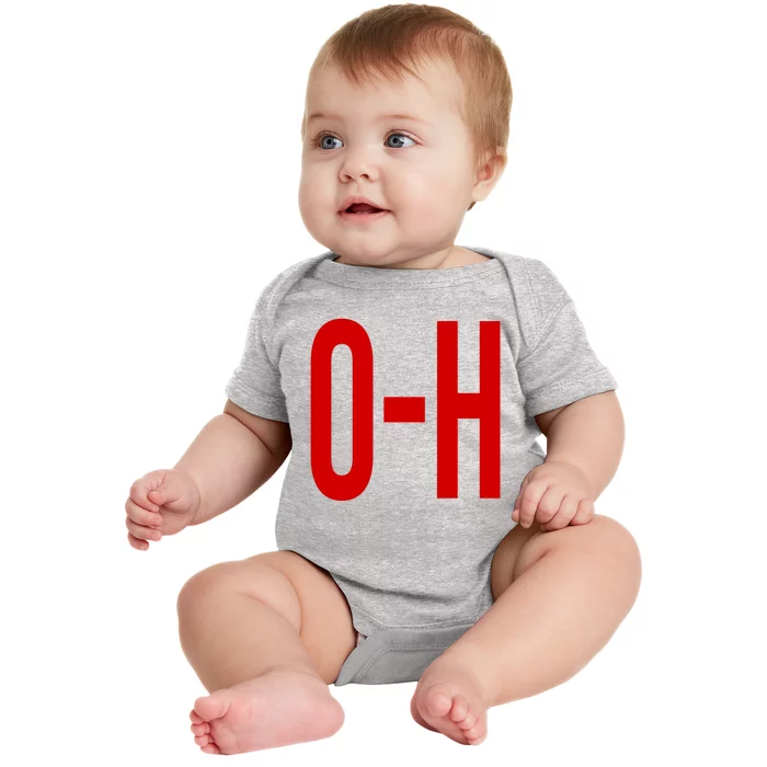 Oh Ohio Logo Baby Bodysuit