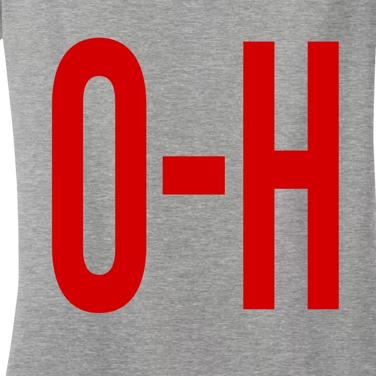 Oh Ohio Logo Women's V-Neck T-Shirt