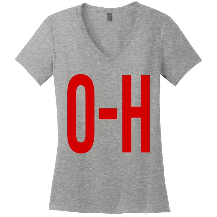 Oh Ohio Logo Women's V-Neck T-Shirt