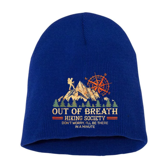 Out Of Breath Hiking Society Short Acrylic Beanie