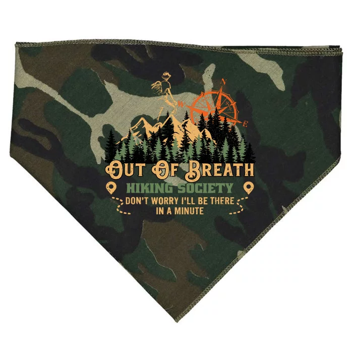 Out Of Breath Hiking Society USA-Made Doggie Bandana