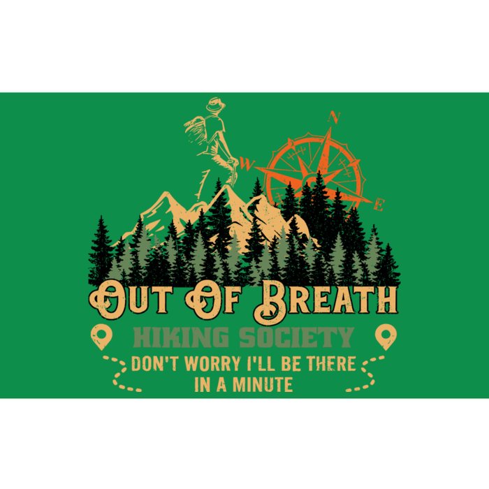 Out Of Breath Hiking Society Bumper Sticker