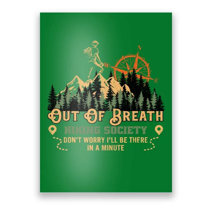 Out Of Breath Hiking Society Poster