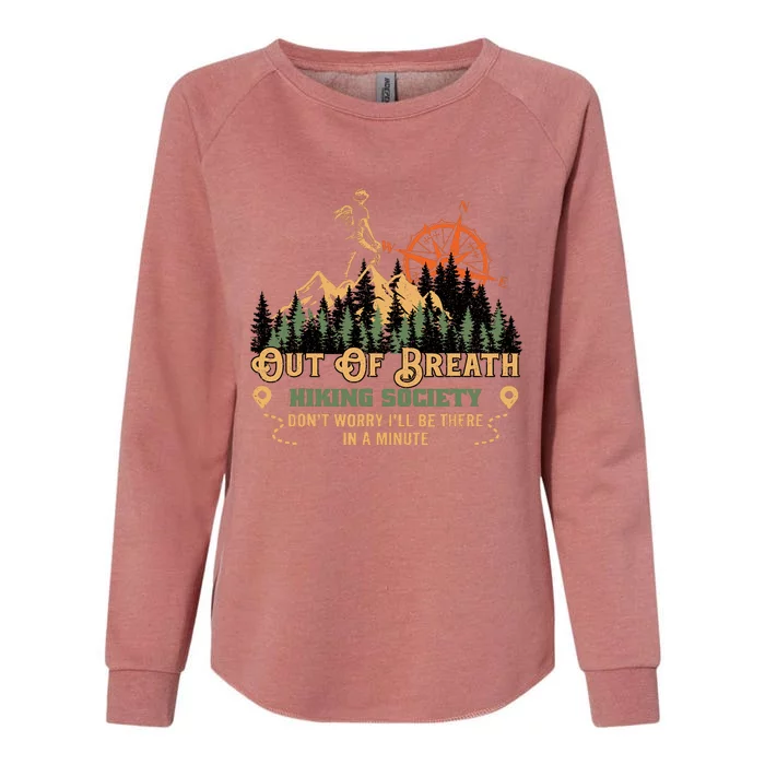 Out Of Breath Hiking Society Womens California Wash Sweatshirt