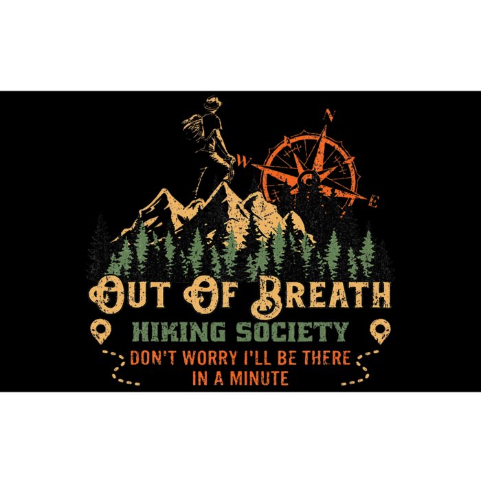 Out Of Breath Hiking Society Bumper Sticker