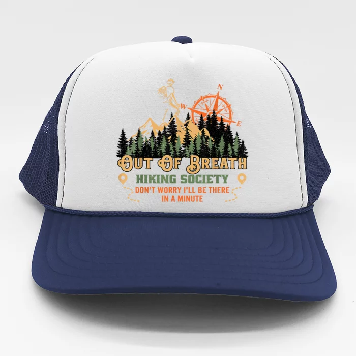 Out Of Breath Hiking Society Trucker Hat