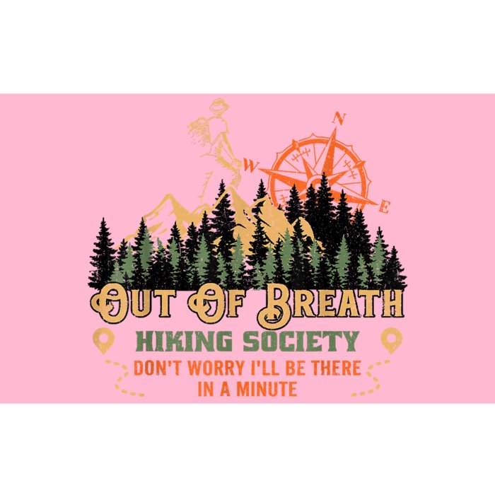 Out Of Breath Hiking Society Bumper Sticker