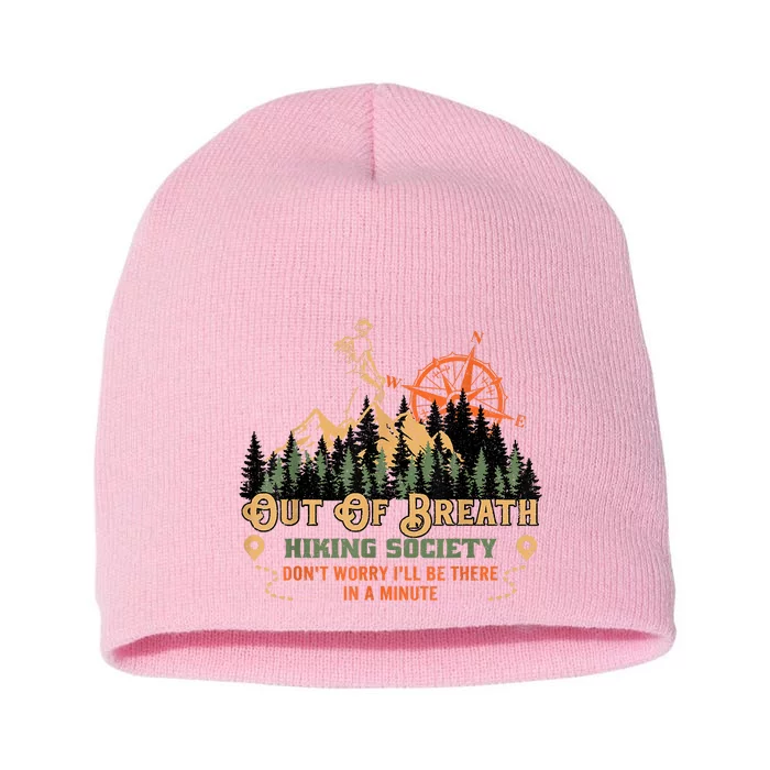 Out Of Breath Hiking Society Short Acrylic Beanie