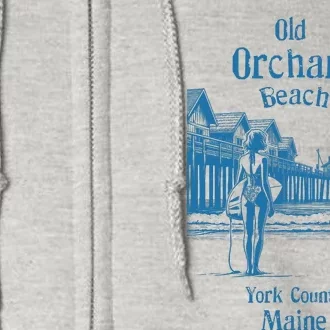 Old Orchard Beach York County Maine Full Zip Hoodie