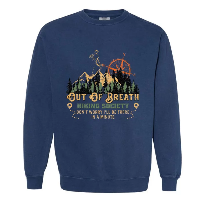 Out Of Breath Hiking Society Garment-Dyed Sweatshirt