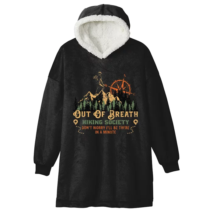 Out Of Breath Hiking Society Hooded Wearable Blanket