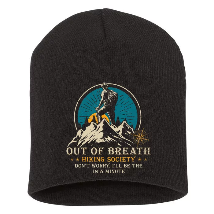 Out Of Breath Hiking Society Short Acrylic Beanie