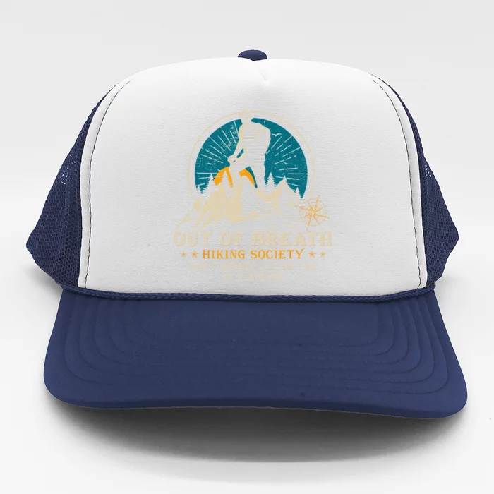 Out Of Breath Hiking Society Trucker Hat